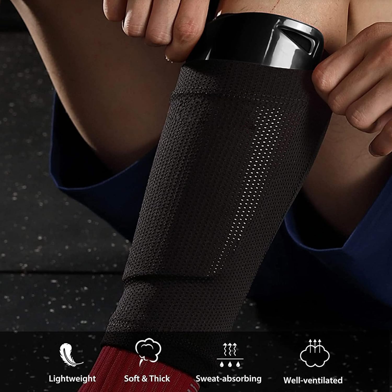 Geekism Soccer Shin Guards for Youth Kids Toddler, Protective Soccer Shin Pads & Calf Sleeves Equipment - Football Gear for 3 5 4-6 7-9 10-12 Years Old Children Teens Boys Girls (Black, Small) : Sports & Outdoors