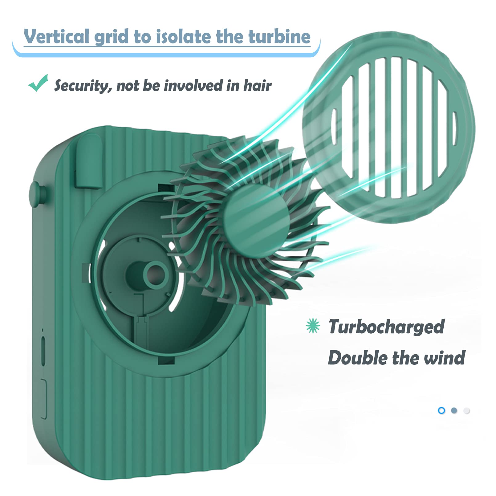 Mini ventilatore portatile 2 In 1 ventilatore rica... - Grandado