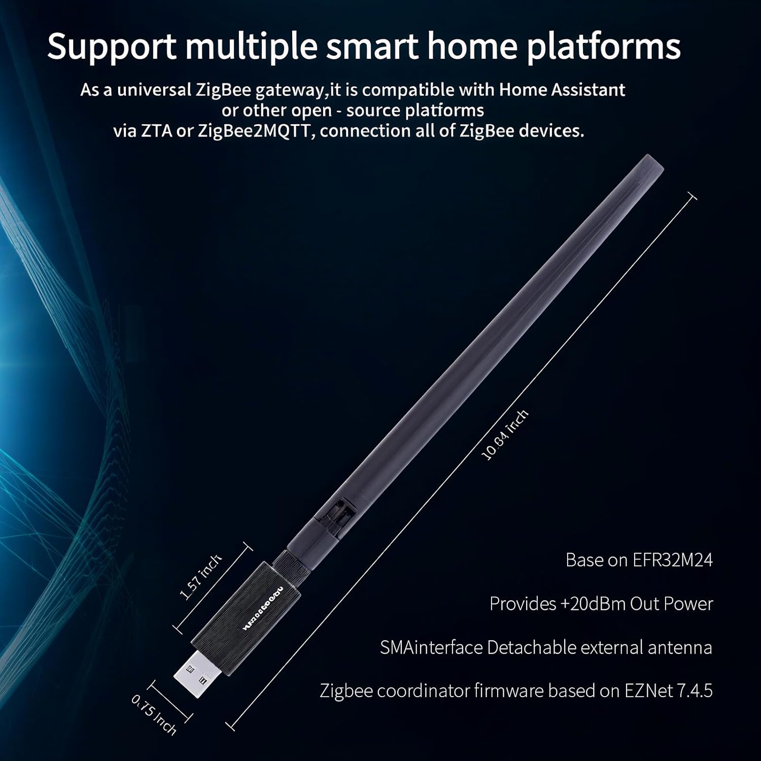 Zigbee 3.0 USB Dongle EFR32MG24 – Zigbee Coordinator for Home Assistant, Zigbee2MQTT & OpenHAB 5 71CVOiEHOLL. AC SL1500