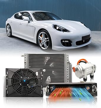 12000 BTU Under Dash Air Conditioner 12V with Heating, Universal 12 Volt A/C Kit System, Electric 12V DC Underdash AC Unit Quiet, Fast Cooling for Classica Car, Automotive, Truck, ATV, Pickup,Tractor