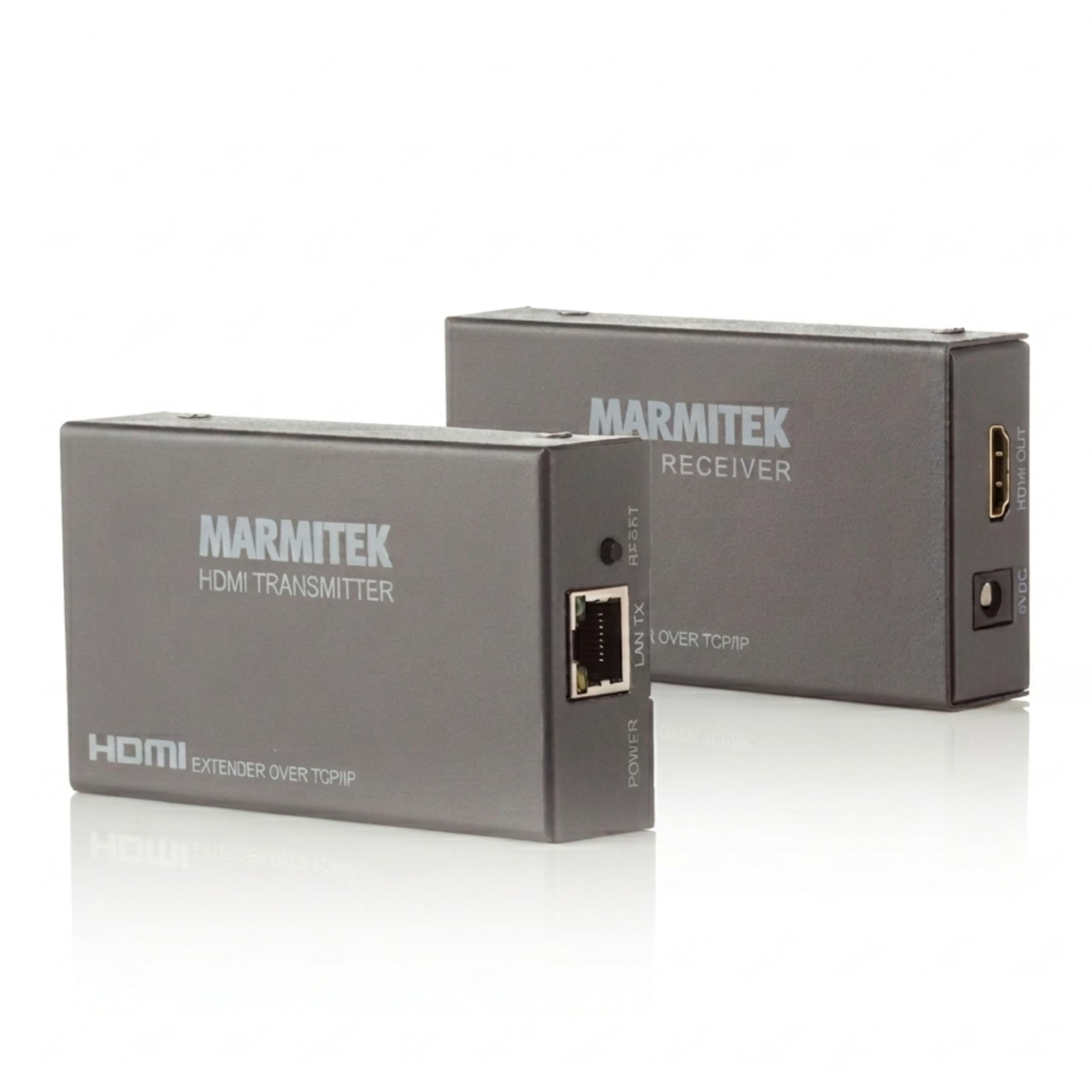 Marmitek MegaView 90 - HDMI over Ethernet Extender 120 m CAT5e CAT6 LAN | Full HD 1080p über bestehendes LAN, 1 Sender auf mehrere Fernseher, Router/Switch, mehrere Empfänger und Plug & Play