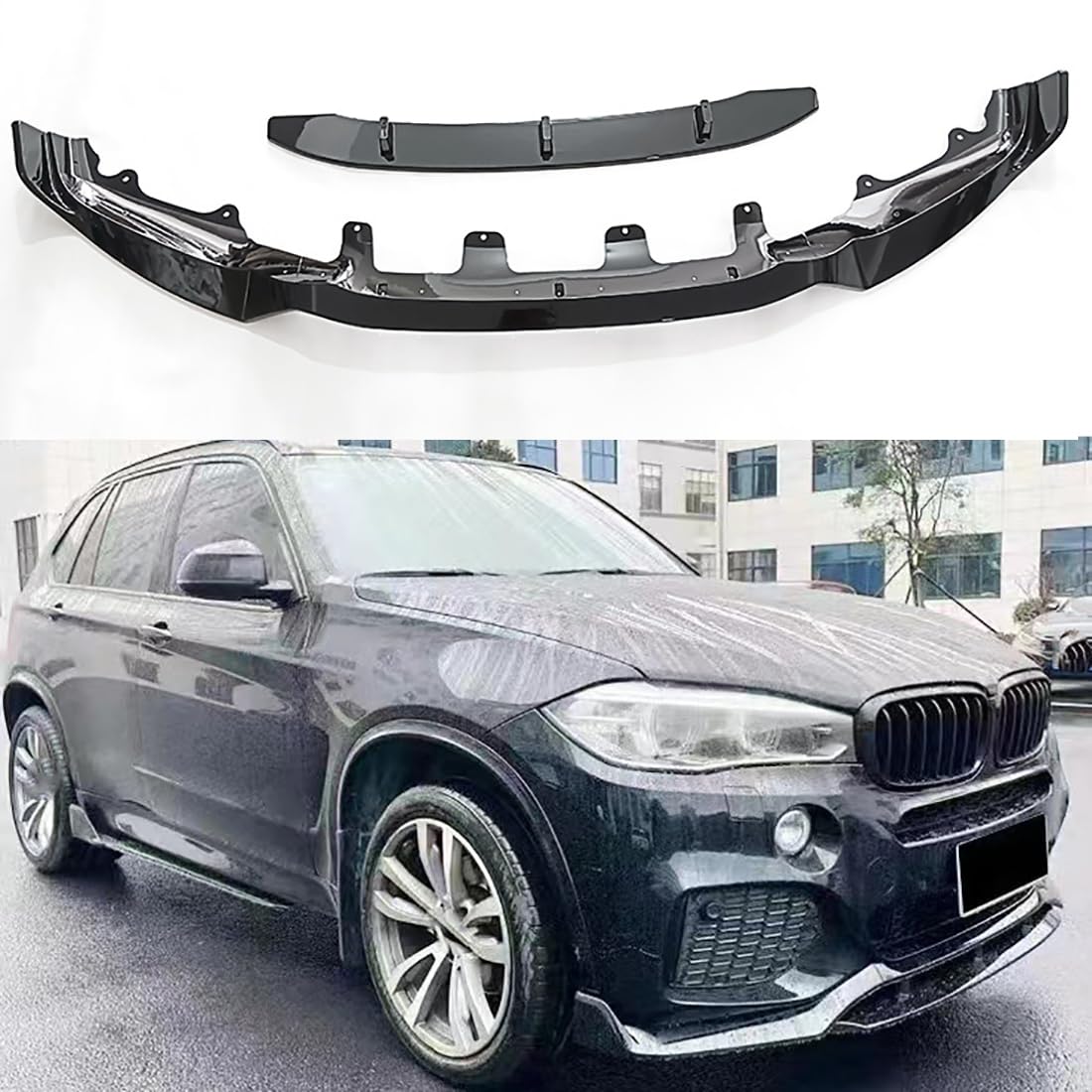 Car Front Spoiler For BMW X5 F15 2014-2019,Front Bumper Splitter Lip Diffuser Spoiler,Chin Lip Spoiler