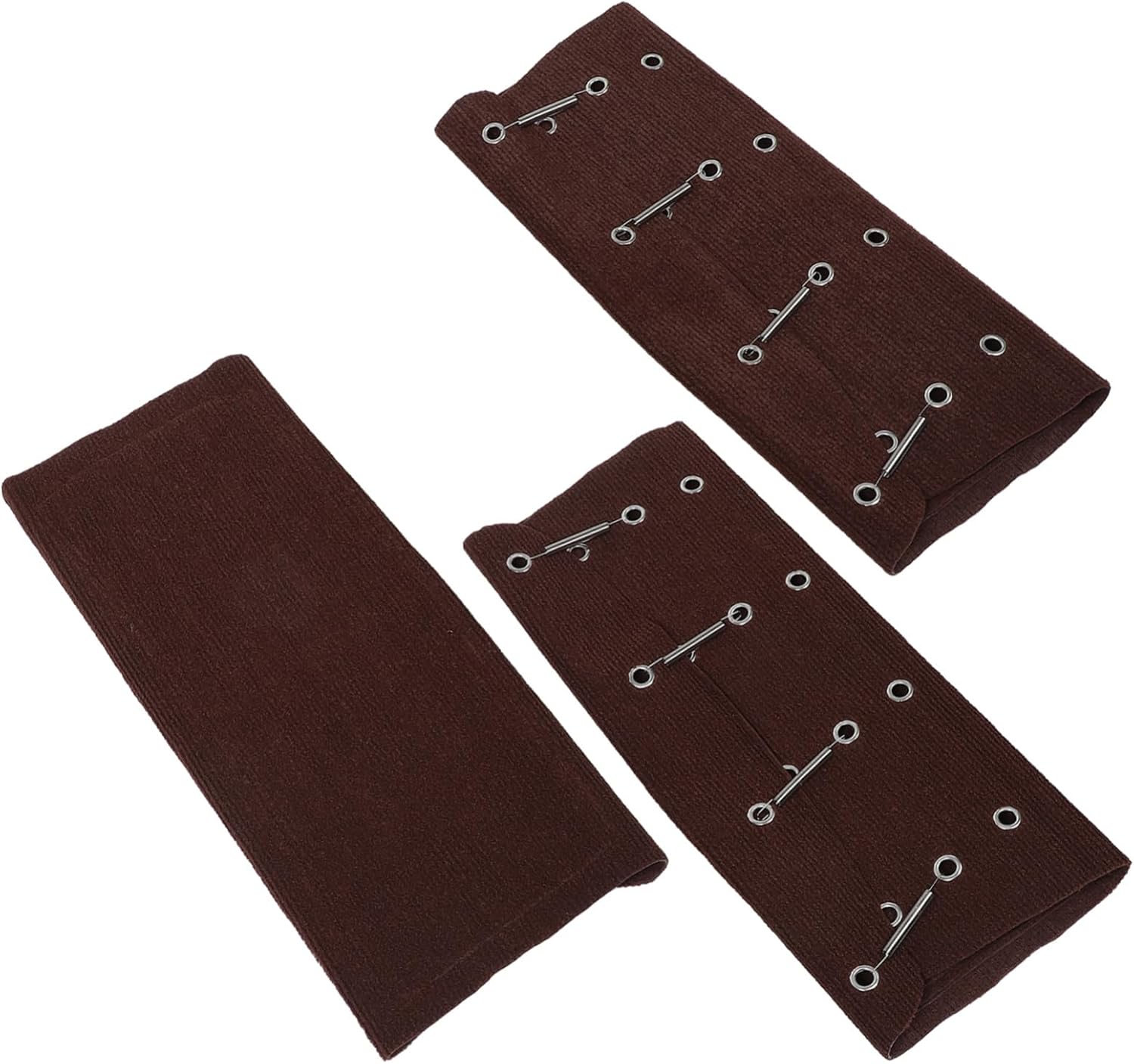 Alipis RV Step Carpet Mat 3pcs Set for Outdoor Camping Brown Color Fits 22-Inch Radius RV Steps PET Friendly Protects Electric and Manual