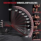 PASYOU Banc de Musculation Pliable, Charge 300kg, Banc de Fitness Réglable Multifonction pour Entraînement Corps Complet, Banc de Sport avec Poignées pour Maison et Salle de Sport (PA350) - 3