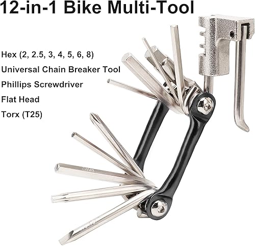 Miniatura 2 de Multiherramienta para bicicletas de carretera y montaña - Herramienta de cadena, rompedor de cadena, multiherramienta para bicicletas, kit de
