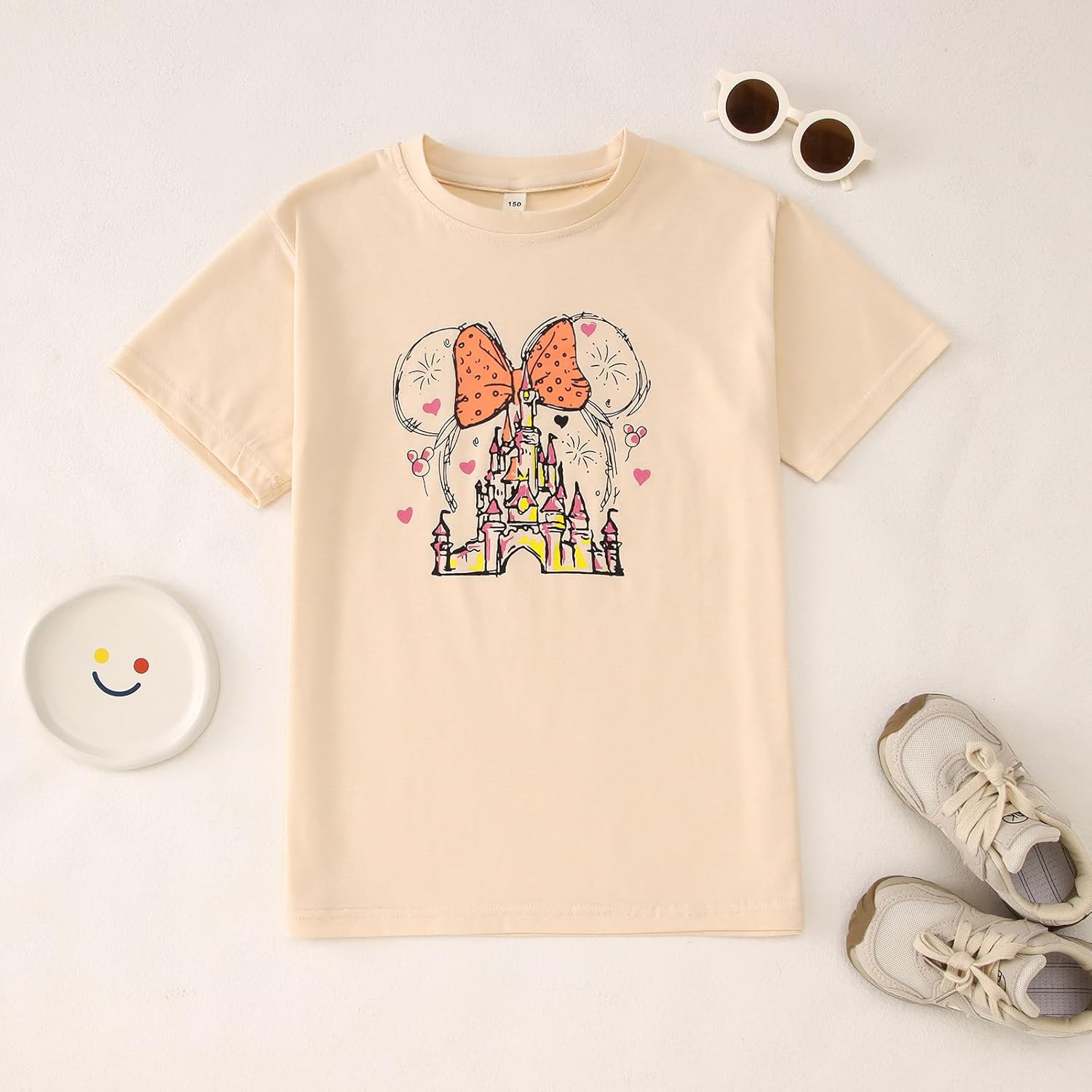 CM C&M WODRO Magic Kingdom Castle Shirt Toddler Baby Girls Magical Graphic T-Shirt Kids Summer Fairy Tale Short Sleeve Tees - Image 5