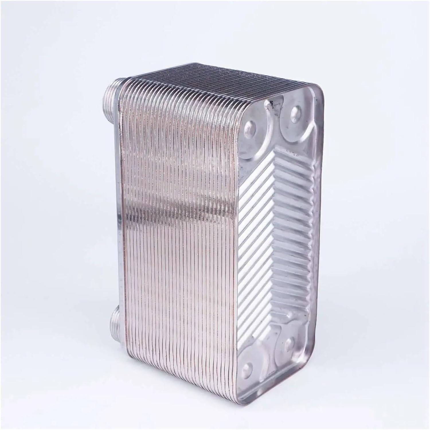 Heat Exchanger, 32 Plates Heat Exchanr Beer Wort Chiller Cooler SUS 304 Stainless Steel For Homebrew Cooling