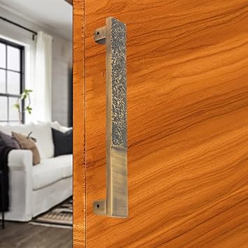 Atom 18.1 inches Aluminium Pull Handle | Brass Antique Finish | Door Handle | Office Cabinet Wardrobe Furniture Kitchen Drawer Push Bar, Narmada