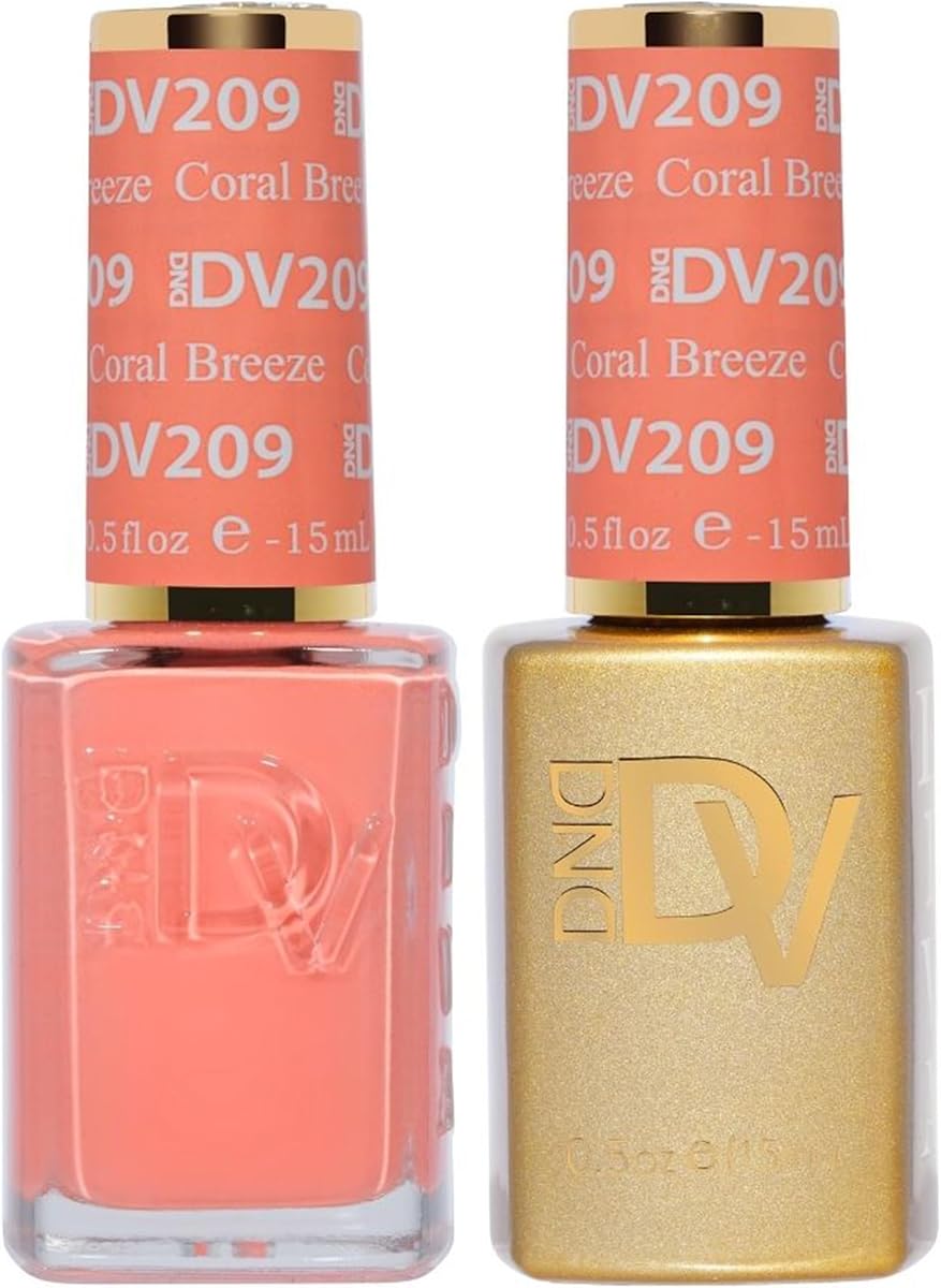 DND DIVA Gel Nail Polish Duo, First Class Collection, 0.5 Fl Oz Each | Matching UV/LED Gel Polish & Air Dry Lacquer Set, Chip-Free Long Lasting First Class Nail Color, Easy Soak Off Removal