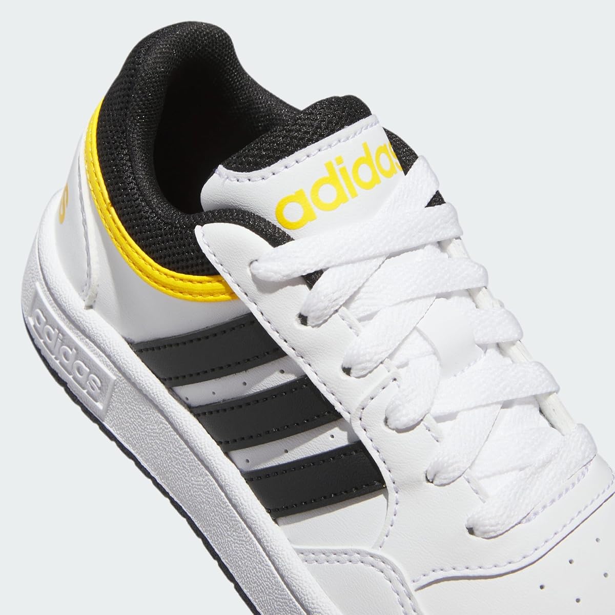 adidas Hoops Shoes 1 UK Cloud White Core Black Bold Gold — view 7