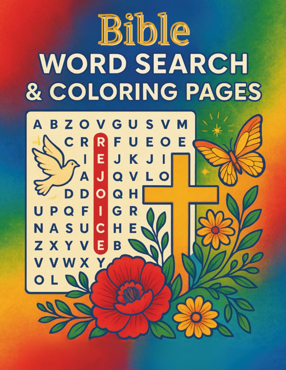 Bible Word Search And Coloring Pages: For Adults and Seniors