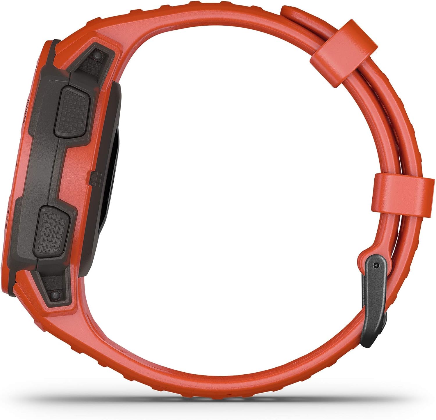 garmin instinct rugged outdoor watch with gps features glonass and galileo heart rate monitoring and 3 axis compass red renewed