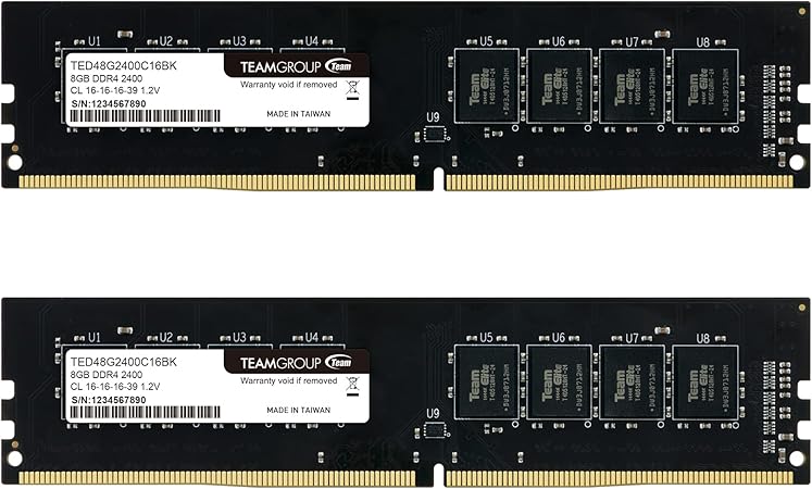 Módulo de memória Elite da TEAMGROUP Ram Upgrade, DDR4 Dual-channel for  Desktop, 16GB (8GBx2) - 2400MHz | Amazon.com.br