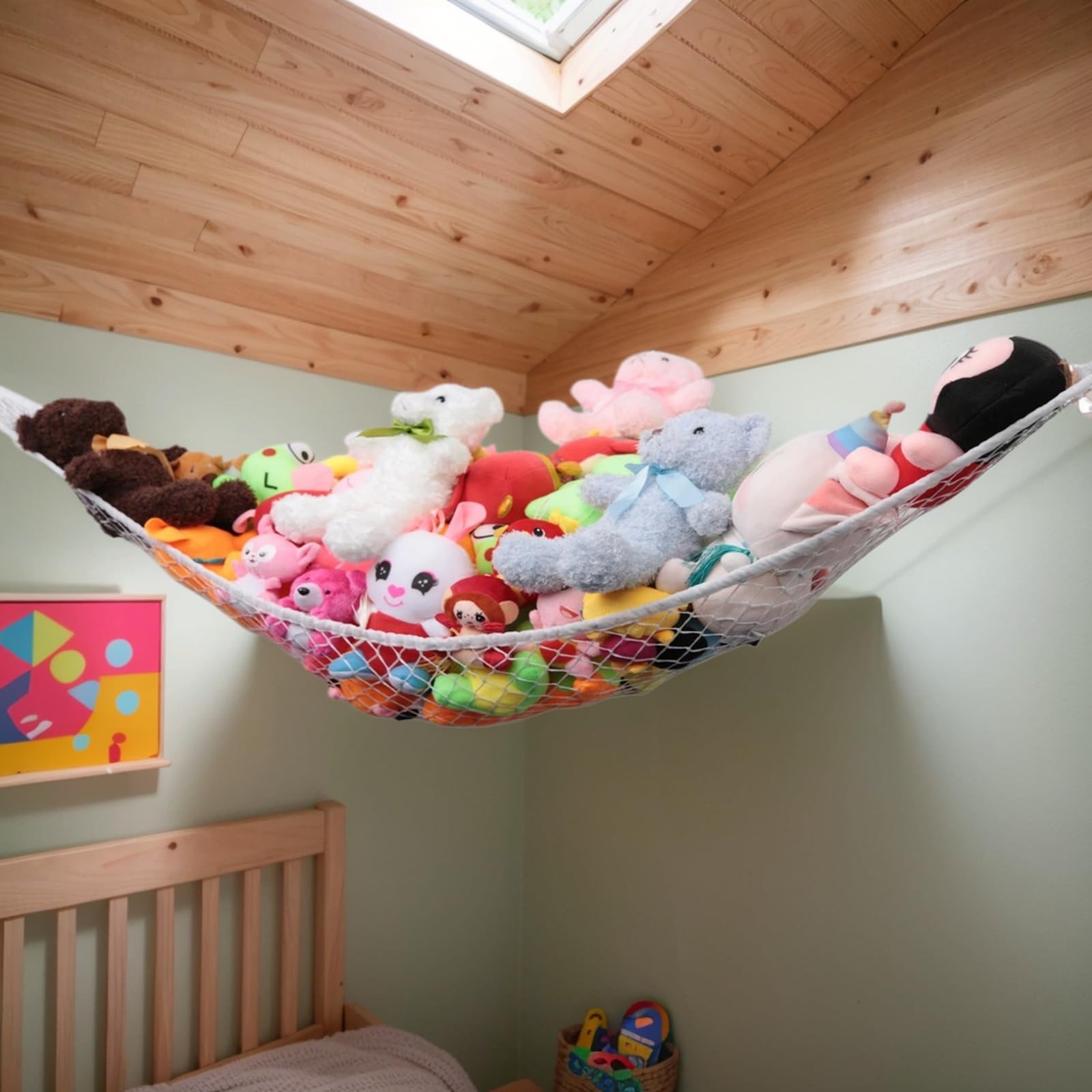 Amaca A Rete Per Peluche - Bianca, Organizza Giochi In Camera - Foto 12