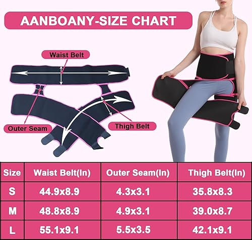 Miniatura 6 de Manga de compresión para muslo, soporte de cadera para hombres y mujeres, soporte para alivio del dolor de ciática de cadera, soporte para artritis