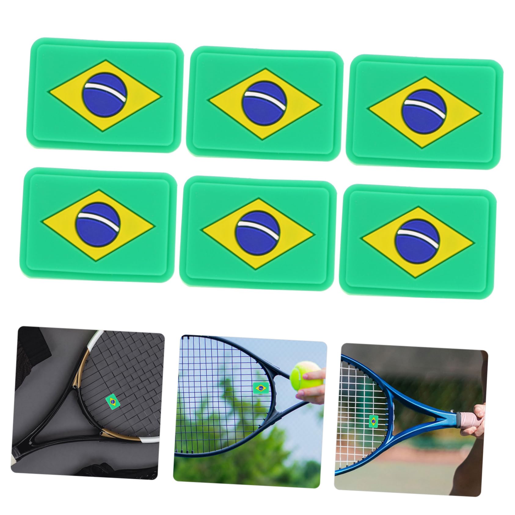 Toddmomy Ammortizzatori Antivibranti per Racchette Tennis Assorbitori Shock per Racchette Accessori per Tennis Leggeri E Compatti