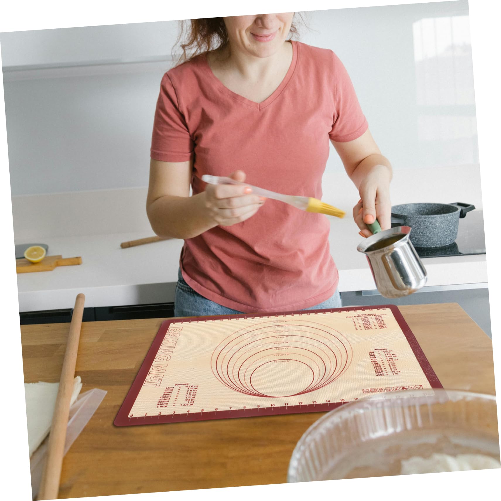 Tappetino da Forno Rettangolare in Silicone Antiaderente