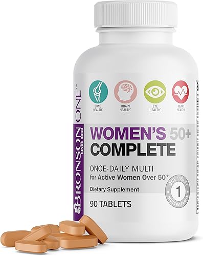 Bronson ONE Daily - Multivitamínico multivitamínico completo para mujer, 90 comprimidos