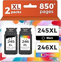 245XL 246XL Combo Pack Compatible for Canon Ink 245 and 246 XL to TR4500 MX490 MG2522 MX492 TR4520 TS3322 TR4522 TS3122 TS3300 MG2522 TS3320 TS3100 Printer Ink Cartridge PG245 CL246 243XL 244XL