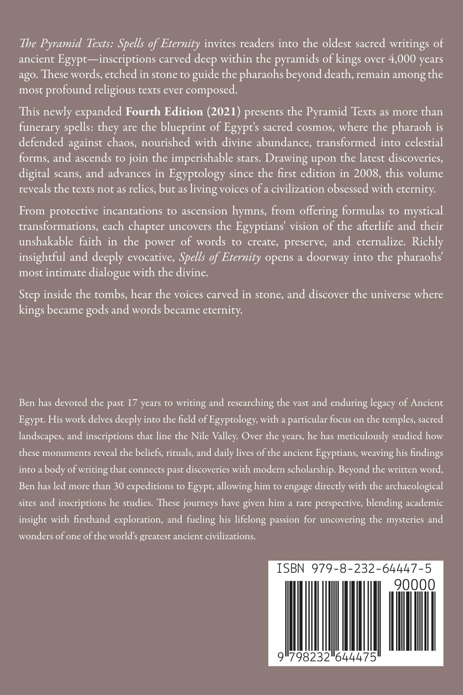 The Pyramid Texts, Spells of Eternity (Egyptian Sacred Texts)      Paperback – September 21, 2025