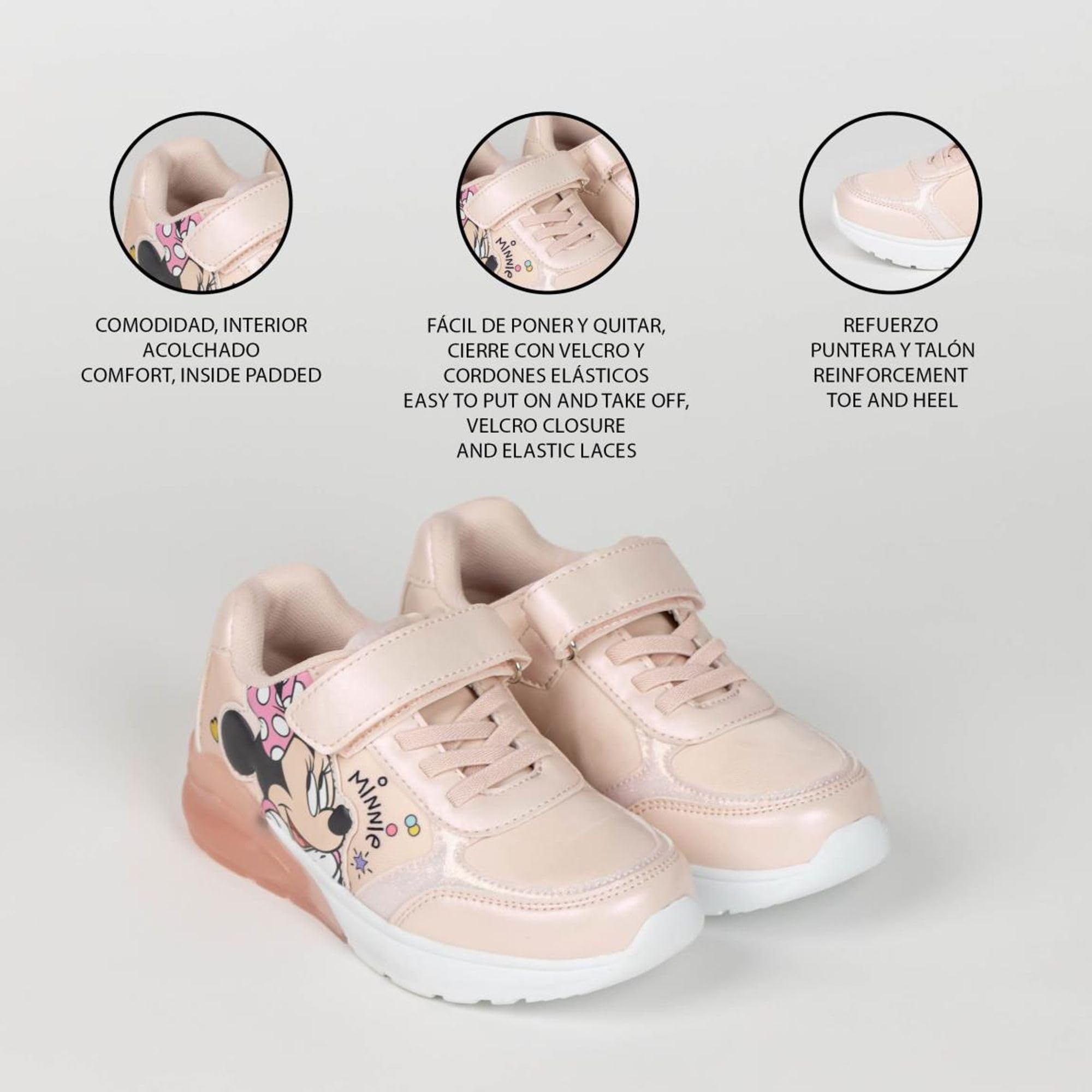 CERDÁ Life'S Little Moments Deportiva Suela TPR con Luces Minnie Zapatillas DeportivasNiñas