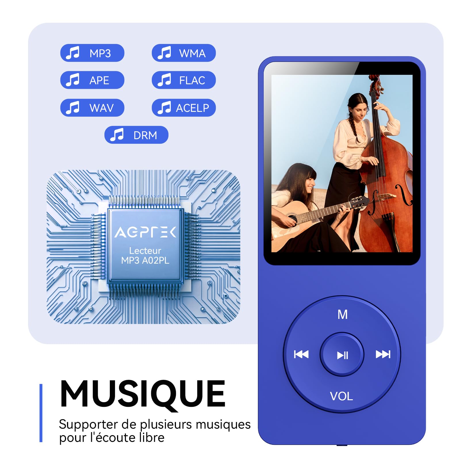 Lecteur MP3 SMPA02PDB et BCB boîte de Protection