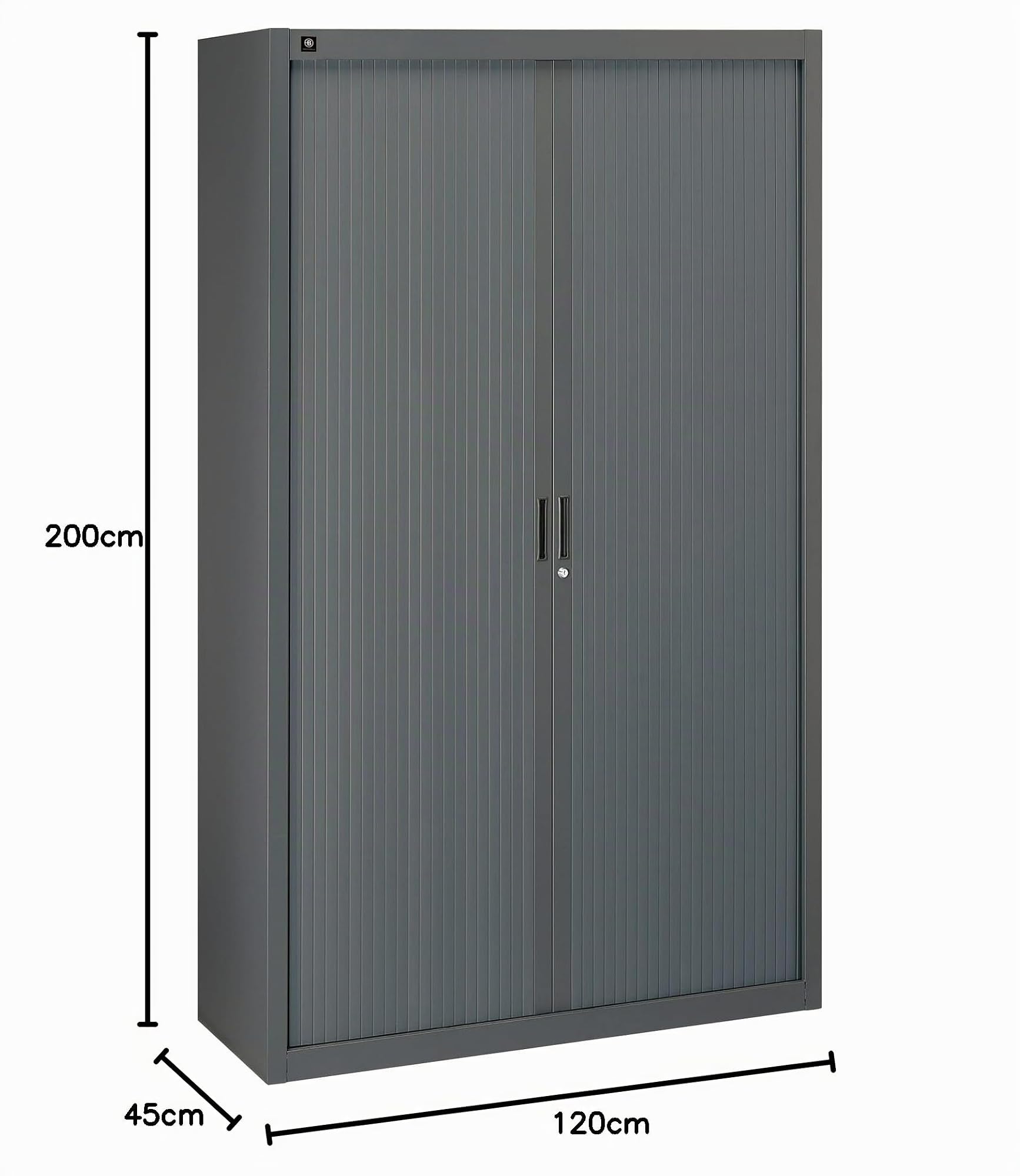 Armoire à rideaux démontables 200 x 120 cm anthracite (Anthracite)