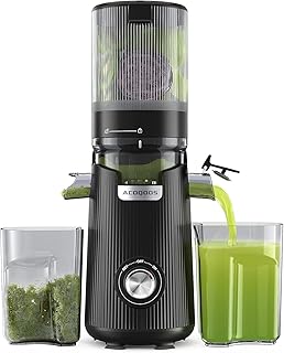 ACOQOOS Juicer Machines, Cold Press Juicer Whole Fruit and V
