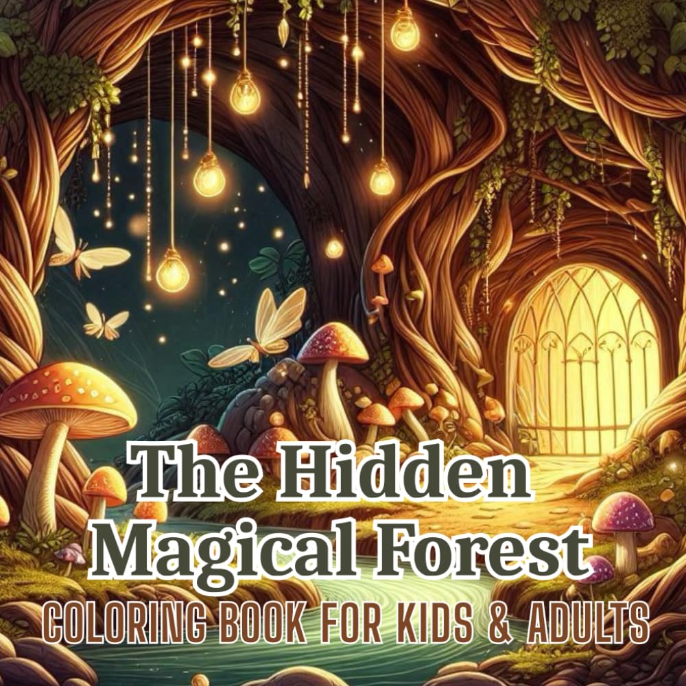 The Hidden Magical Forest: Stress-Relieving Forest Scenes Full of Magic, Trees, and Wonder. Coloring book. Relaxing & Enchanting Forest Scenes to ... Coloring Book to Spark Joy and Imagination