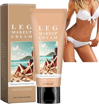 Leg Makeup Waterproof No Transfer&Sweat-Proof,Body Coverage Foundation Full Coverage to Cover Veins,Long Lasting Moisturizing&Hydrating Leg&Body Makeup,Easy to Use,Natural Blends SkinMedium Skin