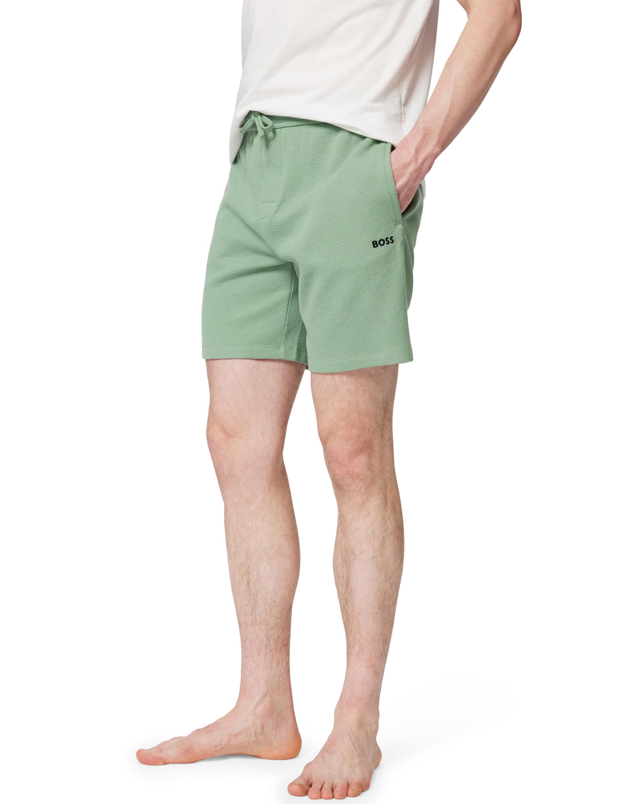 BOSS Men's Pyjama Shorts, Open Green 373, XL