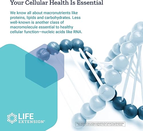 Miniatura 6 de Life Extension Cápsulas de ARN 500 mg - píldoras suplementarias de ácido ribonucleico para apoyo inmunológico células saludables y respuesta