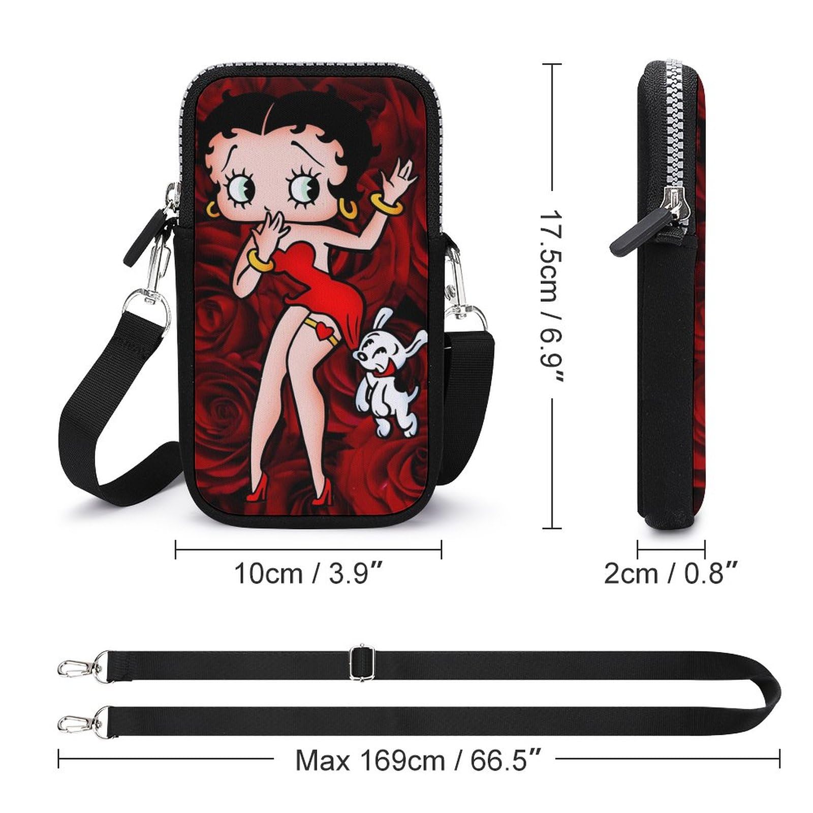 Amazon.co.jp: ベティちゃん スマホポーチ レディース ショルダー 携帯