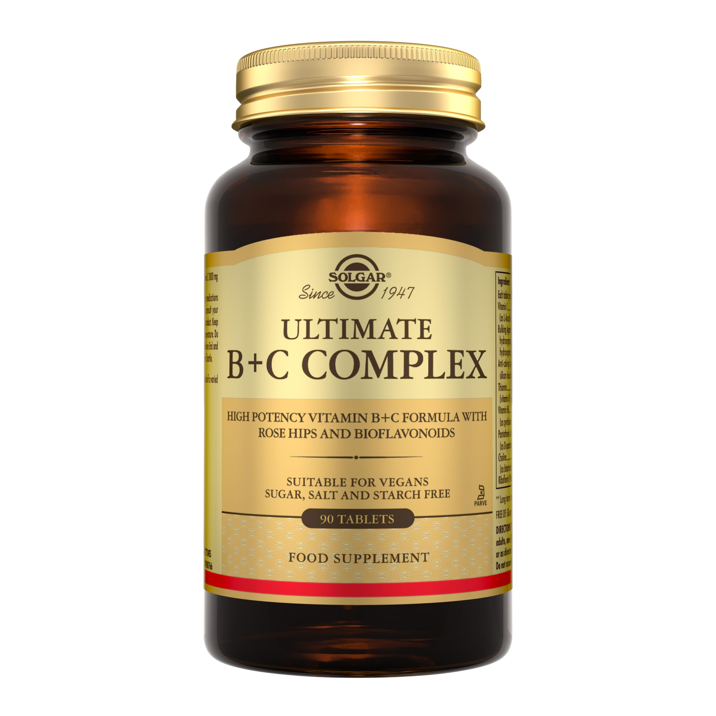 Solgar Ultimate B Plus C Complex - 90 Tablets - Pure