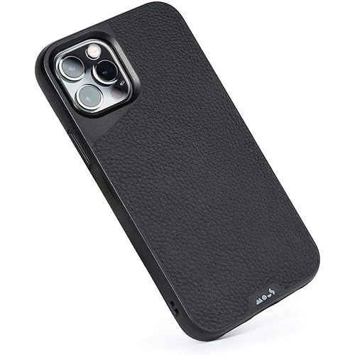MOUS Protective Case for iPhone 12 Pro Max - Limitless 3.0 - Black Leather - No Screen Protector