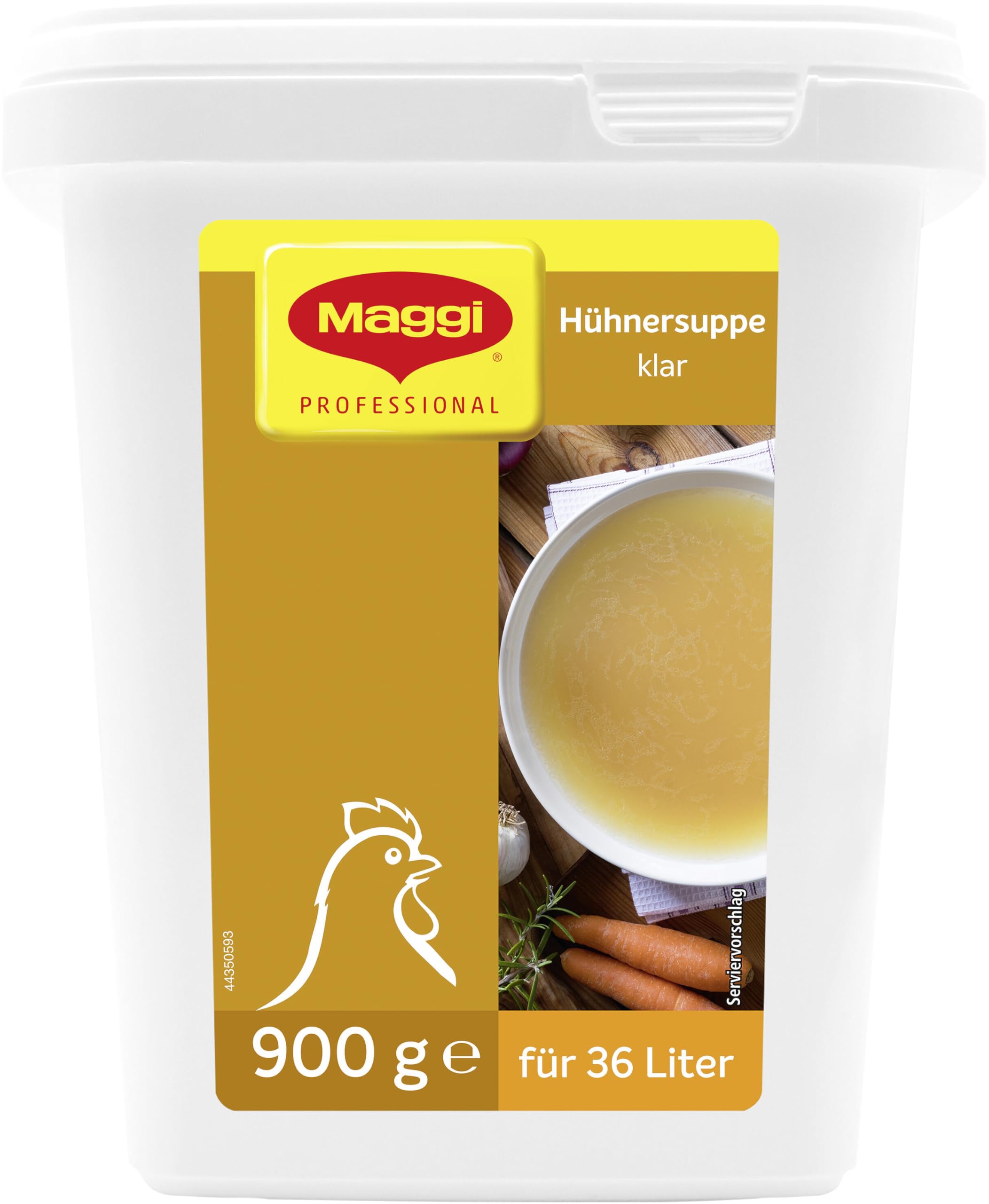 Maggi Soupe de poulet transparente immédiatement soluble (1 boîte gastronomique de 900 g)
