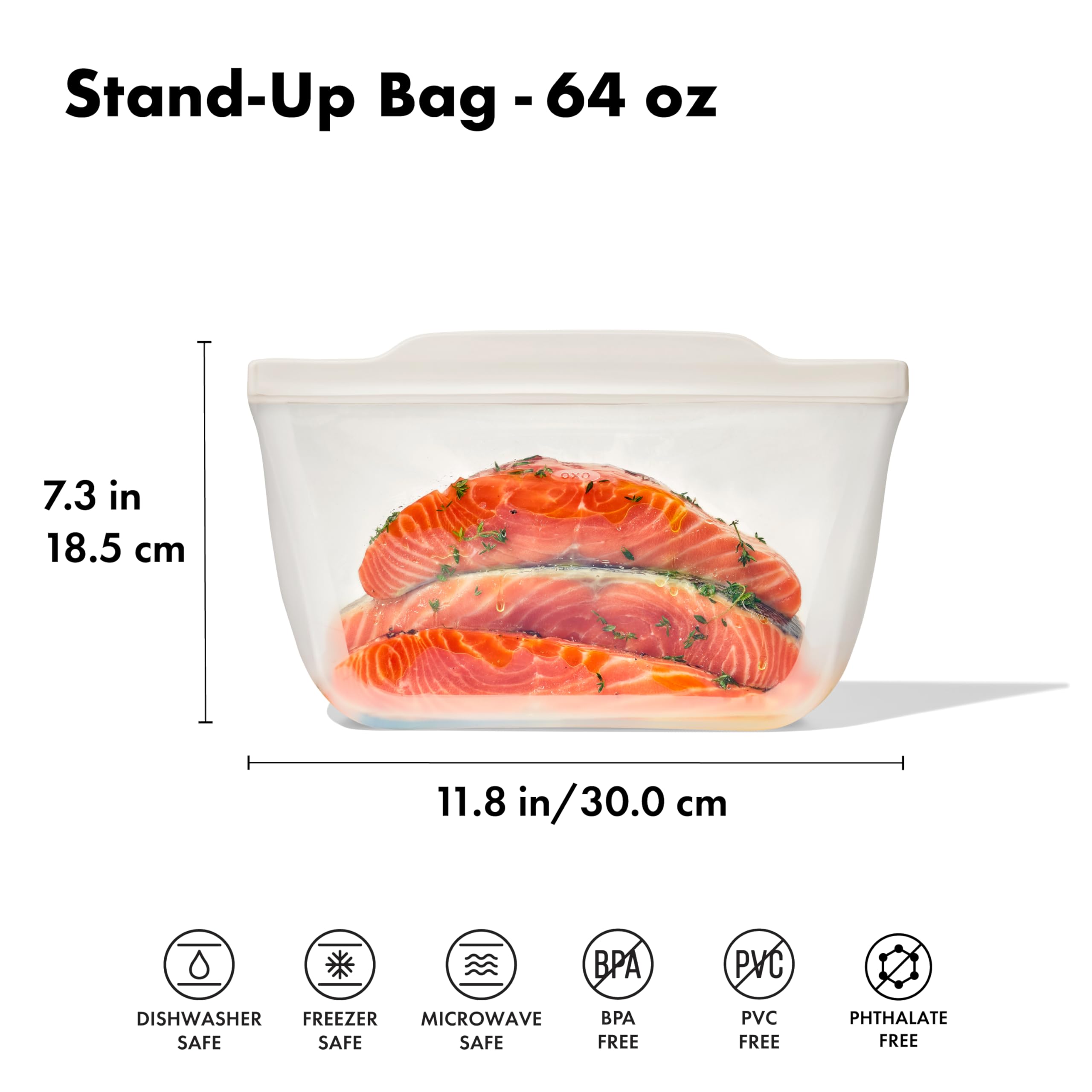 OXO Silikon Saklama Torbası 1.8L