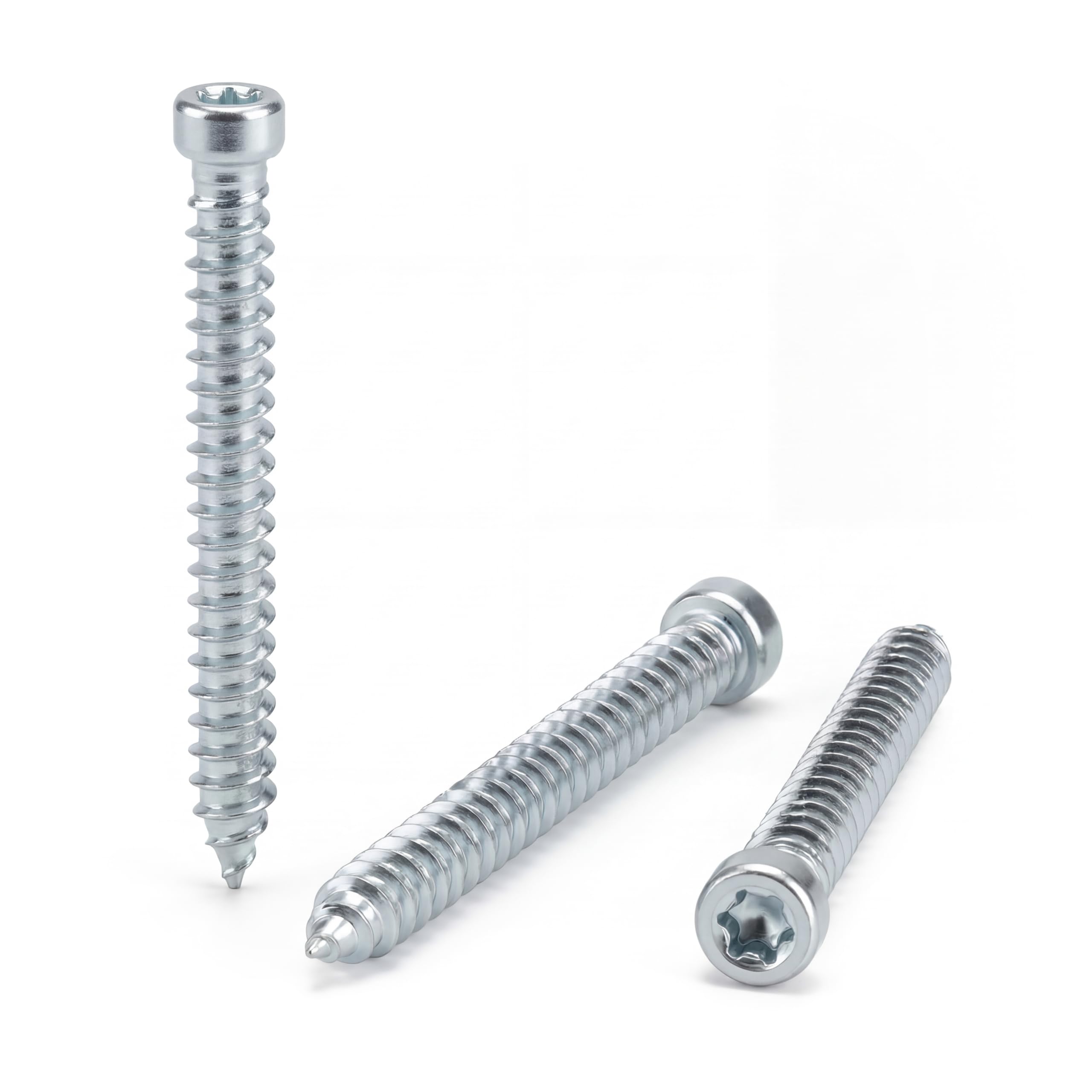 Tornillos para engarzado de cabeza cilíndrica 7.5x212 mm, acero galvanizado, huella Torx, fijación directa - (100pcs)