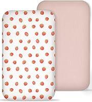 Vista 10 de Sábana de moisés para bebé niño y niña, sábanas ajustadas para colchón de moisés rectangular, ovalado, de reloj de arena, sábanas de cesta de Moisés