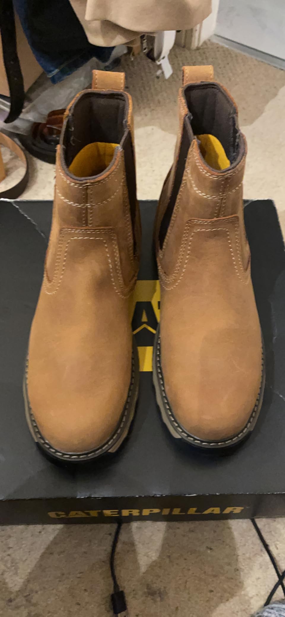 Cat Footwear Men's Pelton Work Boots Amazon.co.uk Fashion