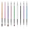 Artdone 31pcs Nail Art Brushes, Nail Art Tool Set, Dotting Tools, Dust Brush,Striping Brushes for Long Lines, Drawing Pen For Gel Polish Design supply
