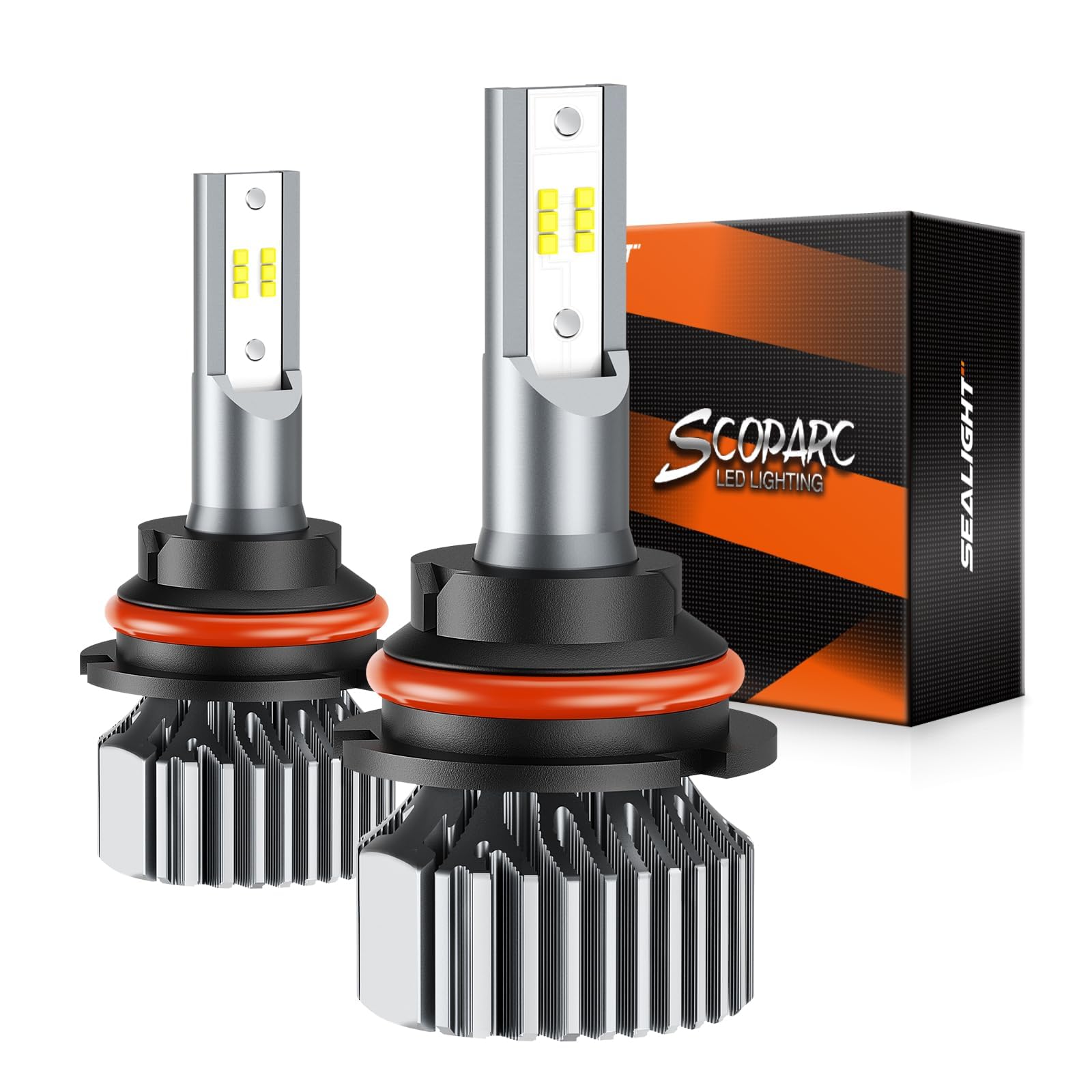 Photo 1 of SEALIGHT S1 9007/HB5 Bulbs or 9007 Fog Bulb 32000LM Super Bright, Real 1:1 Design 9007 Fog Light Bulbs, No Fan No Noise HB5 Fog Bulb, 6000K Cool White Bulbs, 3min Plug and Play, IP67, Pack of 2