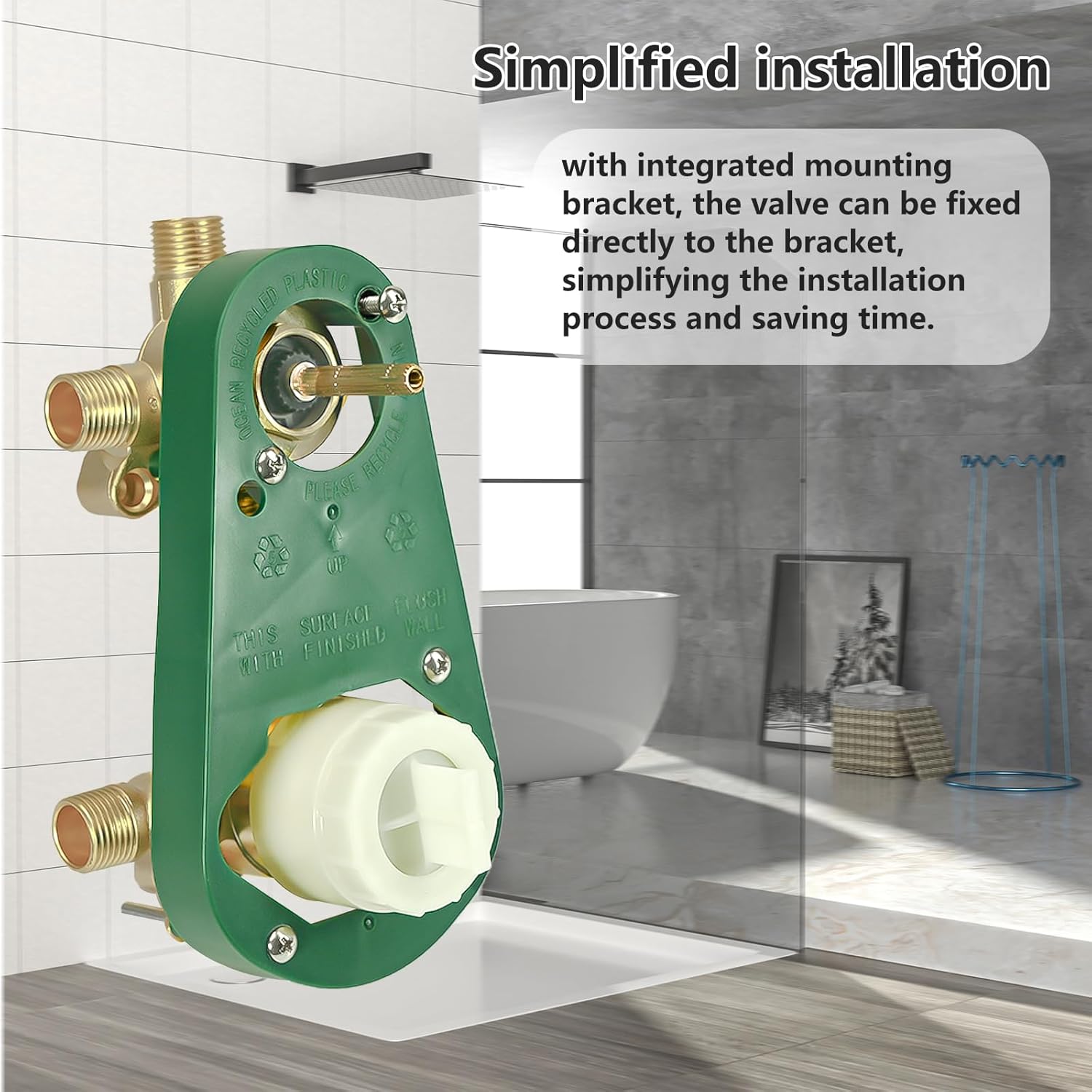 Upgraded U231CI 2 or 3 Function Integrated Transfer Valve, Replaces U231CI Shower Valve to control 2 or 3 showers with CC/IPS Connection (Brass) Compatible with MOEN M-CORE Shower Systems