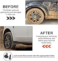 Vista 2 de Para Jaguar XE 2016 2017 2018 2019 2020 4 piezas de aletas de barro, rueda delantera y trasera, protectores contra salpicaduras de goma para todo