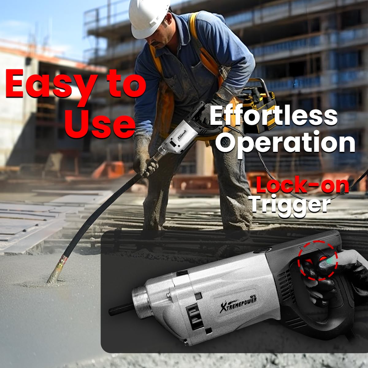 XtremepowerUS Concrete Vibrator - Powerful & Durable -5