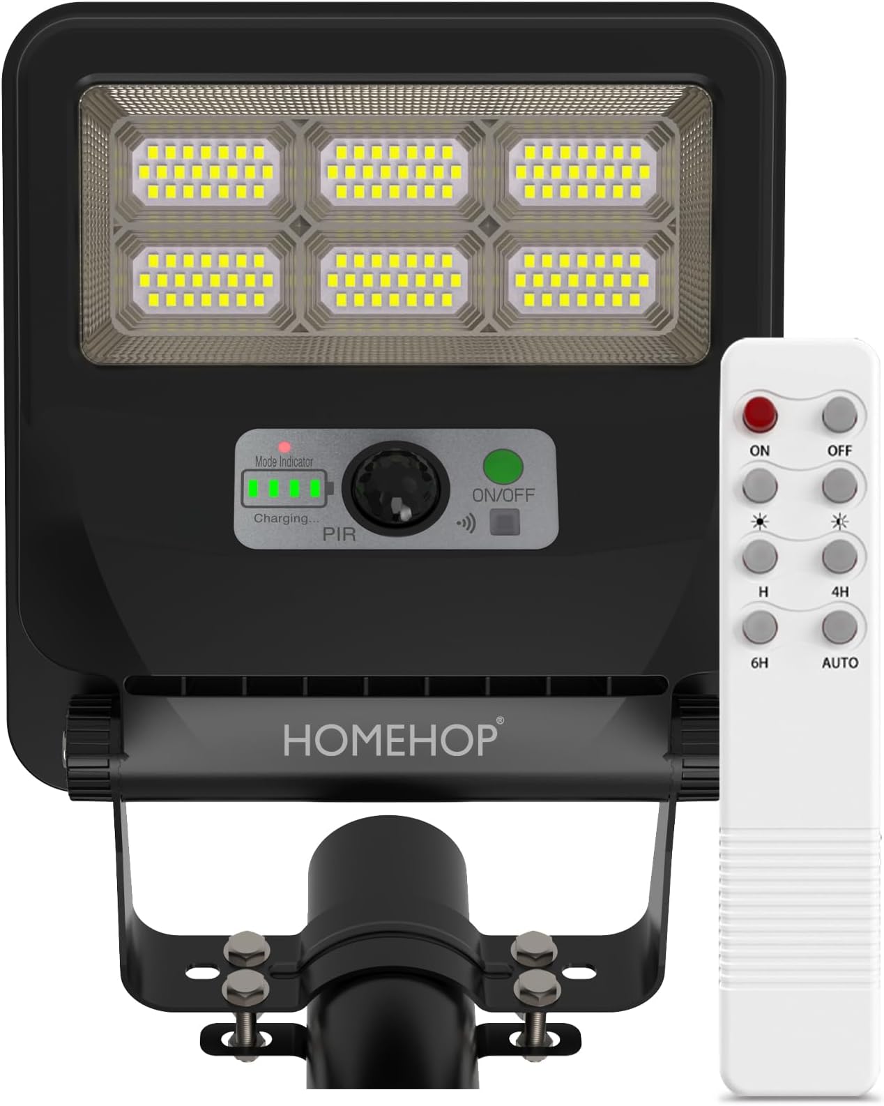 Homehop Solar Light Outdoor Home Garden 50W Motion Sensor Street Wall Lamp | Solar Street Light Outdoor Waterproof LED Automatic Wireless for Pathway, Driveway, Parking Area (4000mAh, Cool Light, ABS)