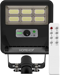 Homehop Solar LED Street Light Outdoor Waterproof 50 Watt Wireless Motion Sensor high Power Lamp for Home, Garden, Dusk to...