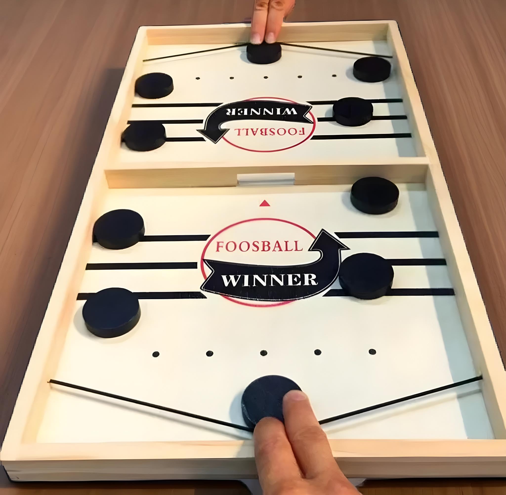 Jeu de Palets en Bois - Plateau Extra Large 56x30 cm - Jeu Familial dès 6 Ans