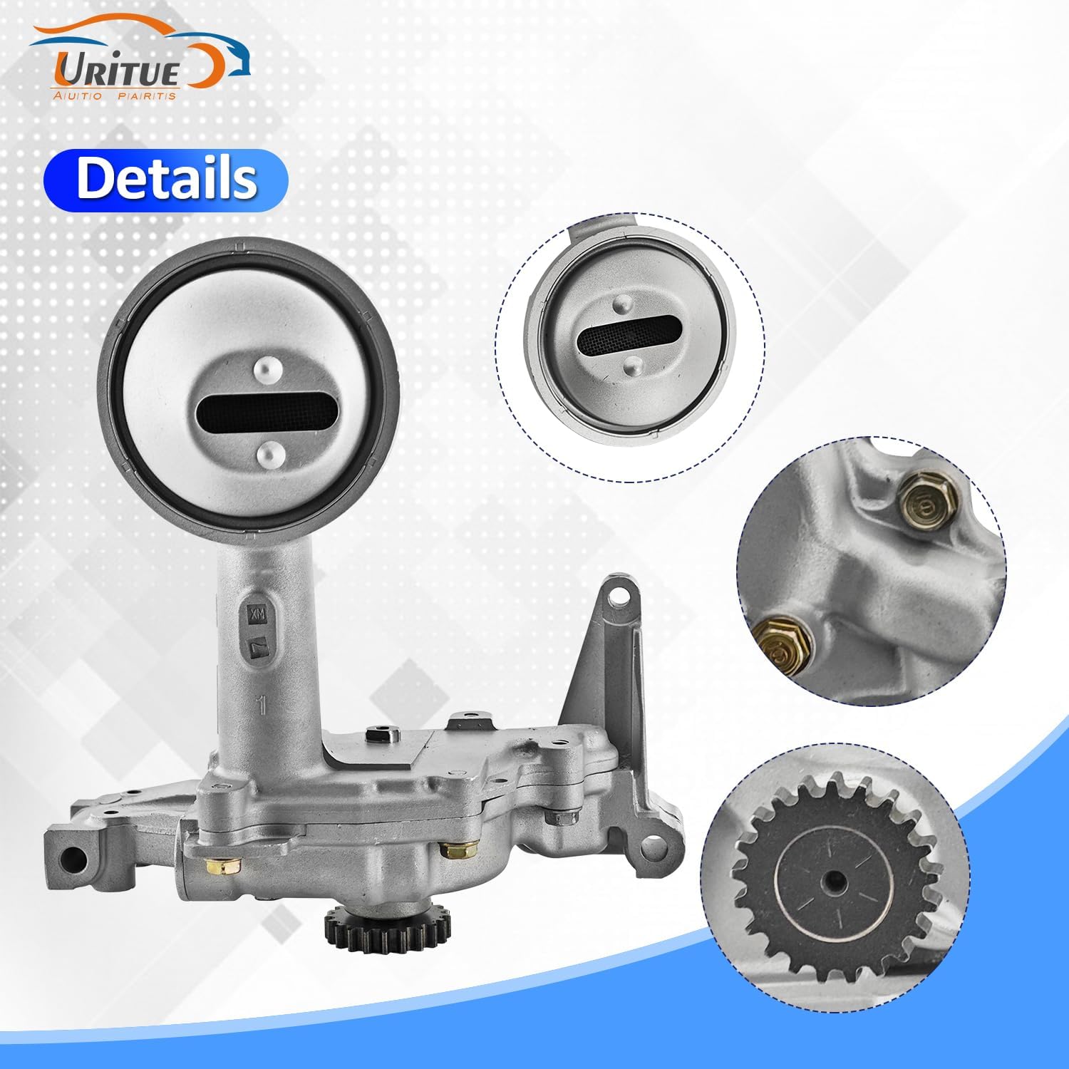 Oil Pump Kit Compatible with 2007 Accord 2002-2006 Acura RSX 2006-2011 Honda Civic 2002-2006 CR-V Fit for K20A K20A2 K20Z1 Engines 15100-PRB-A01 13460-PNC-004 11221-PNC-000 13441-PCX-004 4PCS