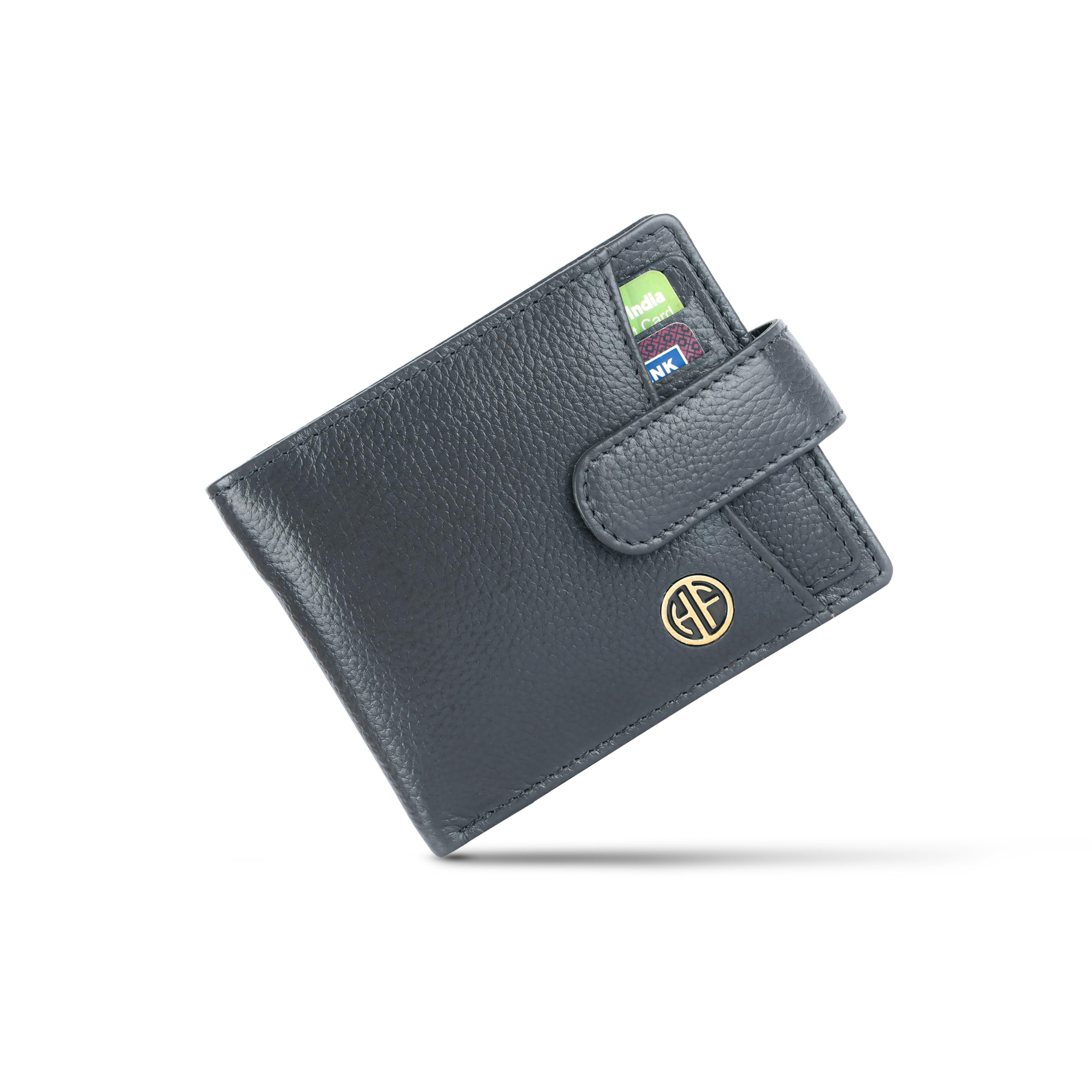 Genuine Leather Wallets for Men, Graphite Grey, RFID Protected Nappa Leather Wallet for Men, Mens Wallet with 5 Card Slots, Gift for Valentine Day, Father's Day, Birthday